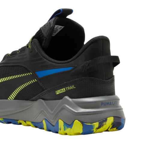 Puma Tenis Running Trail Extend Lite Negro/Lima/Azul, para Hombre