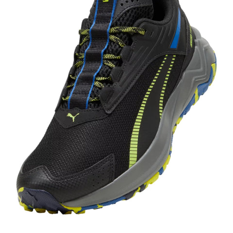 Puma Tenis Running Trail Extend Lite Negro/Lima/Azul, para Hombre