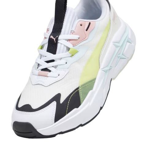 Puma Tenis Spina Nitro Gris/Verde Lima, para Mujer