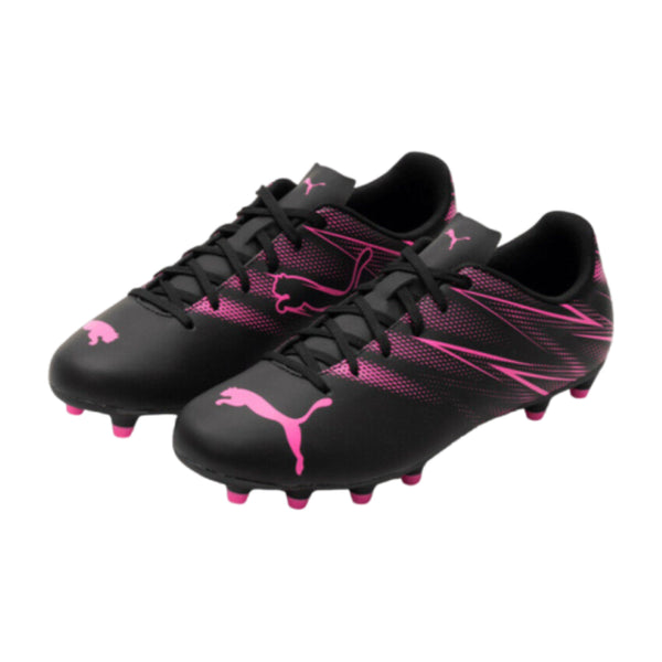 Puma Tacos de Fútbol Attacanto FG/AG Negro/Rosa, para Hombre