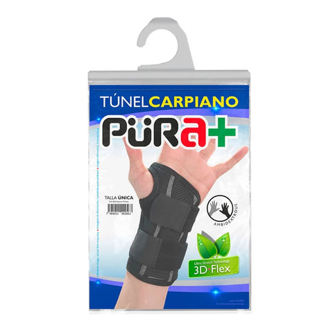 Pura+ Muñequera Túnel Carpiano 3D Flex