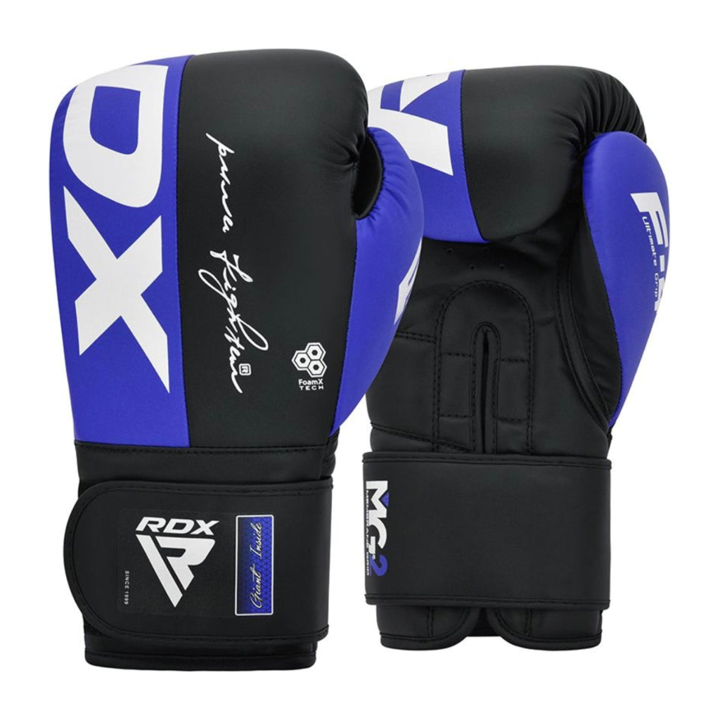 Rdx F4 Guantes para Boxeo, Azul/negro