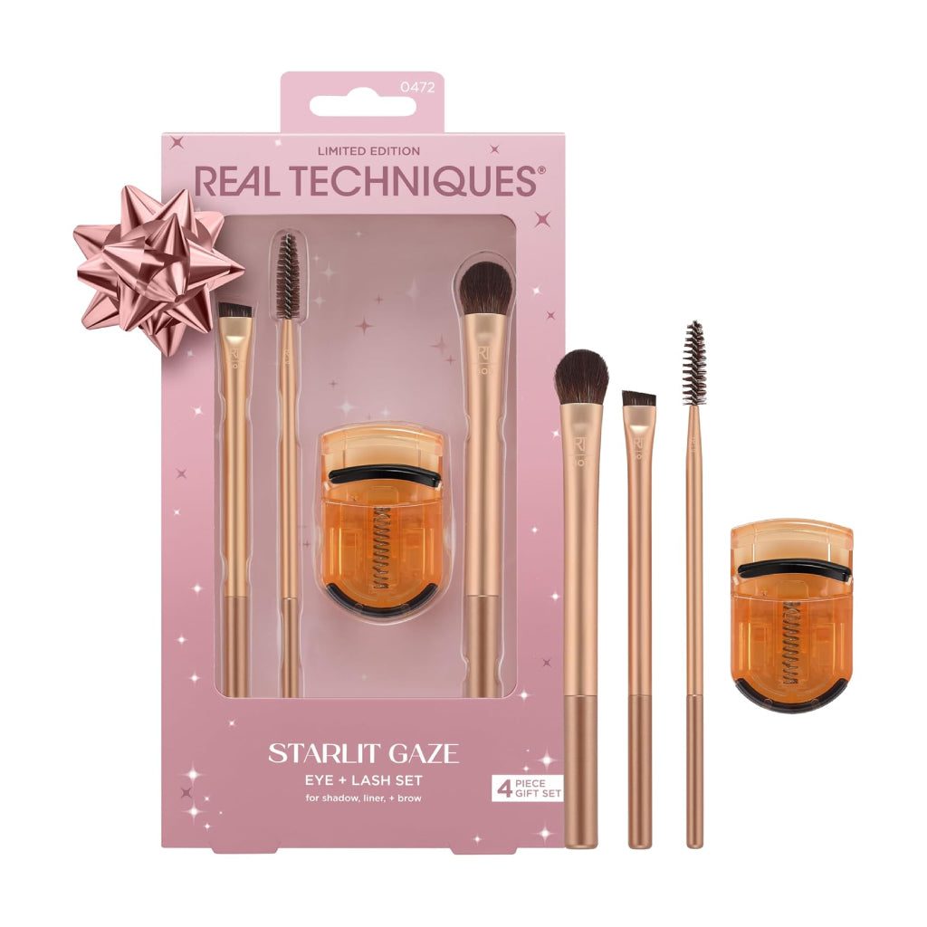 Real Technique Set de Brochas de Maquillaje Starlit Gaze, 4 Piezas