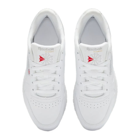 Reebok Tenis Classic Leather Blanco, para Mujer