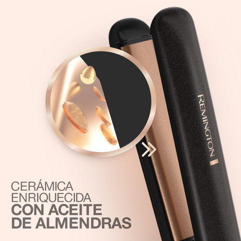 Remington Plancha Alisadora para Cabello Almond Radiante, S17A-110F