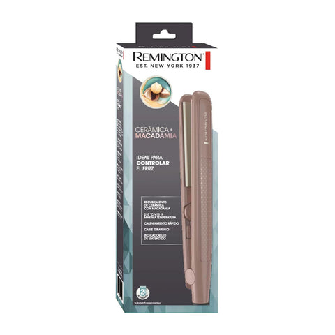 Remington Plancha Alisadora para Cabello Cerámica con Macadamia, S6300M (110)