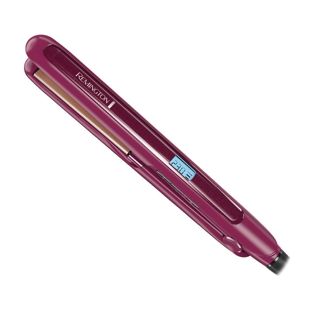 Remington Plancha Alisadora para Cabello Triple Infusión Keratina, Argán, Macadamia (S7740-110F)