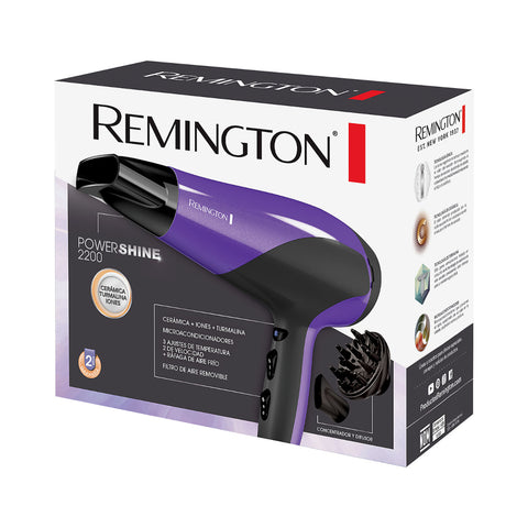 Remington Secadora de Cabello Power Shine, D3190 (110) F