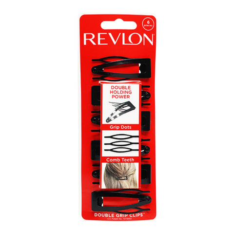 Revlon Prensadores Doble Agarre, 6 Unidades