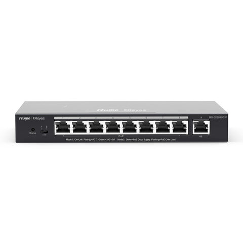 Reyee Switch Inteligente de 9 Puertos Gigabit (RG-ES209GC-P)