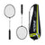 Runic Set Raquetas para Badminton Básica con Forro, 3 Piezas