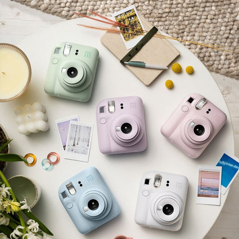 Fujifilm Cámara Fotográfica Instax Mini 12 Clay White