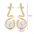 CR Charms Aretes Elegancia Audaz, Alloy