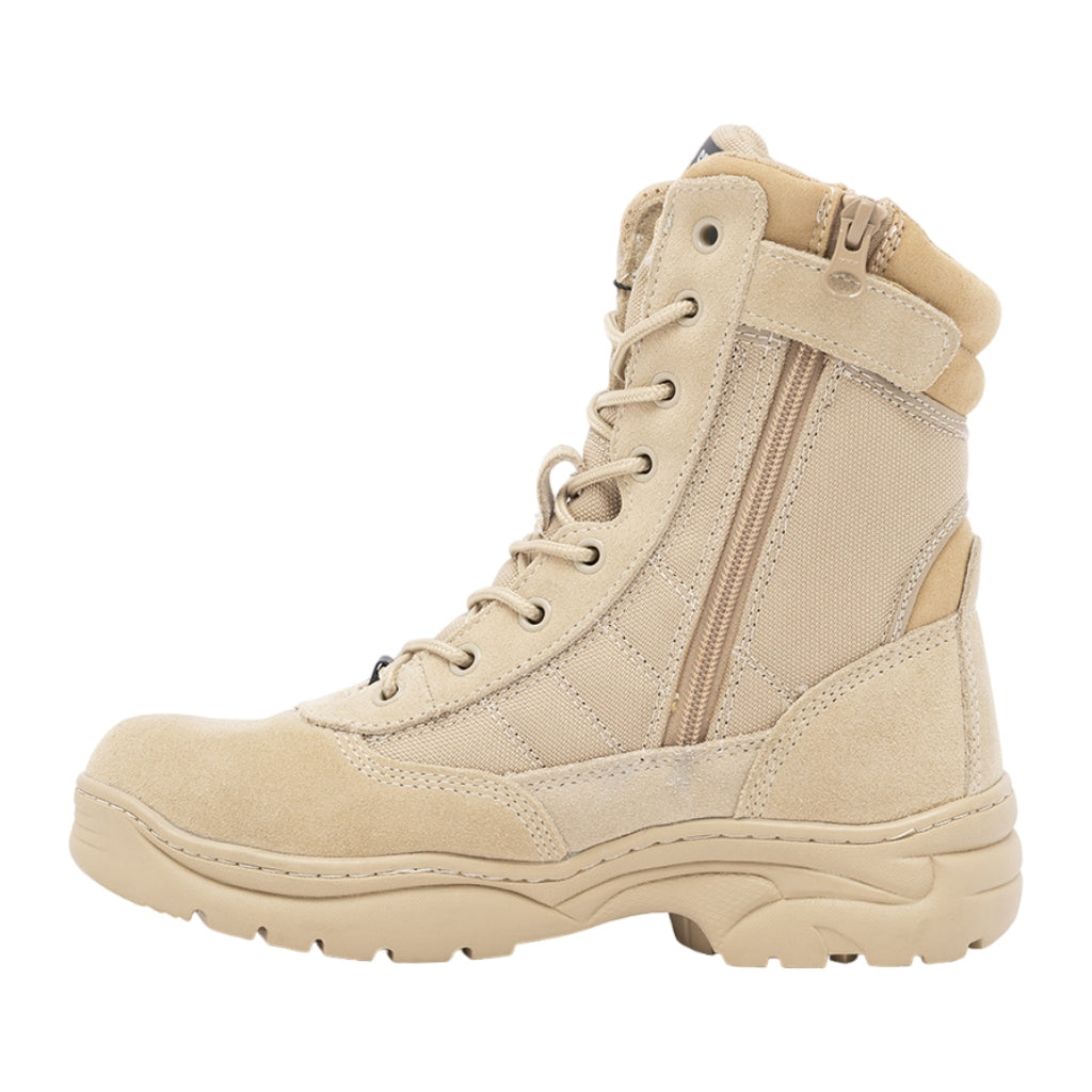 Safety Jogger Zapatos de Seguridad Bota Corte Alto Dune Crema, para Hombre