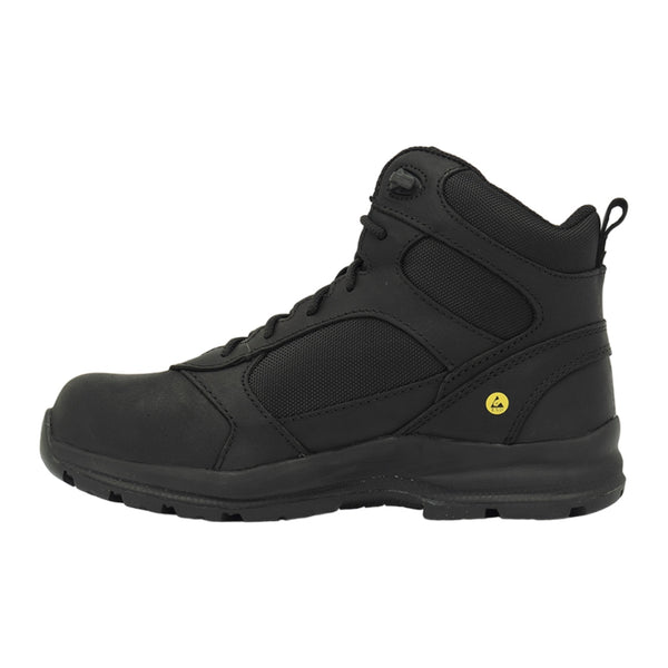 Safety Jogger Zapatos de Seguridad Bota Corte Medio Dragon Negro, para Hombre