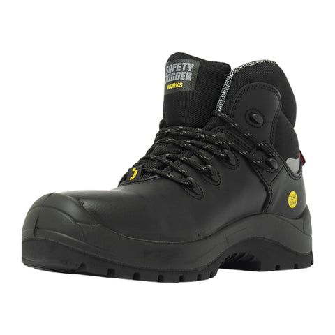 Safety Jogger Zapatos de Seguridad Bota Corte Medio X430 EH SB Negro, para Hombre