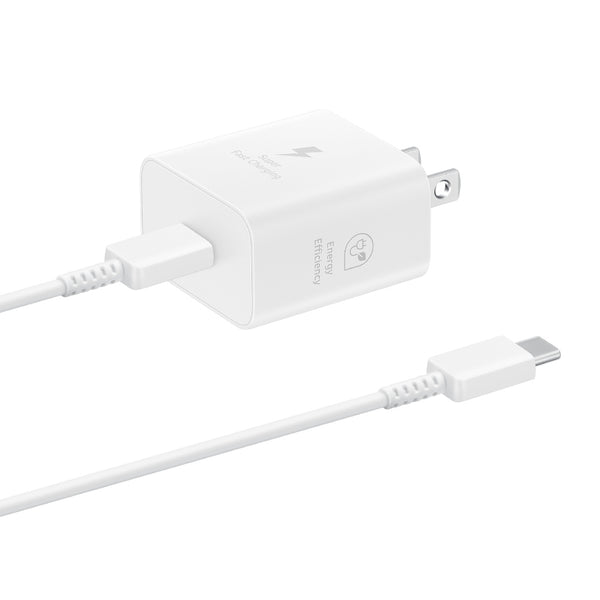 Samsung Cargador de Pared USB-C Carga Rápida 25W con Cable