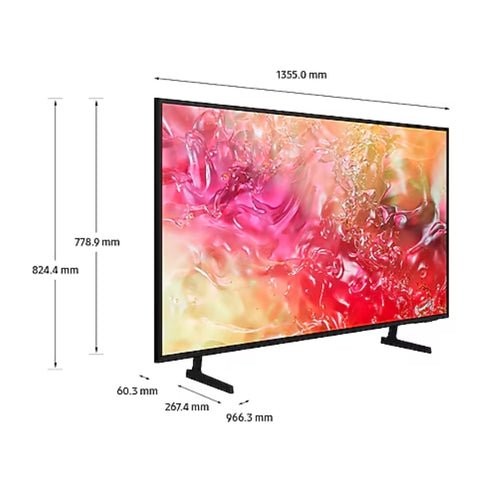 Samsung Pantalla 60" Crystal UHD 4K Smart, UN60DU7000PXPA