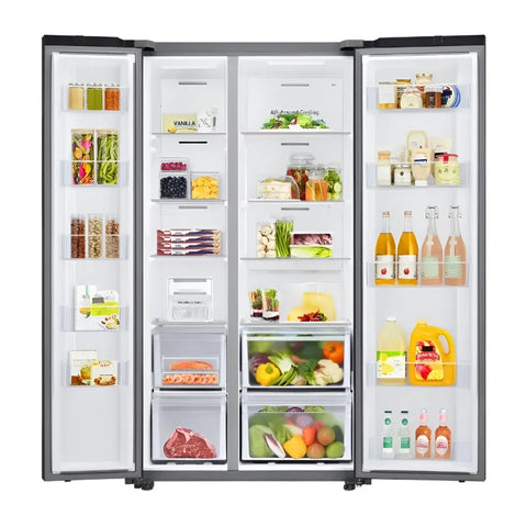 Samsung Refrigeradora Side by Side Bespoke 23 Pies, RS23CB70NA12AP