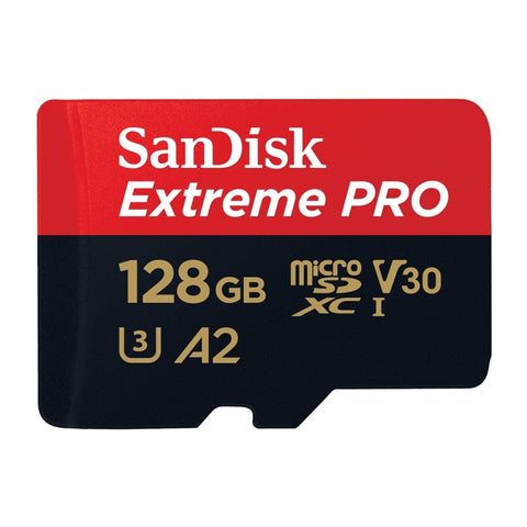 SanDisk Tarjeta de Memoria 128GB con Adaptador MicroSDXC a SD Extreme Pro