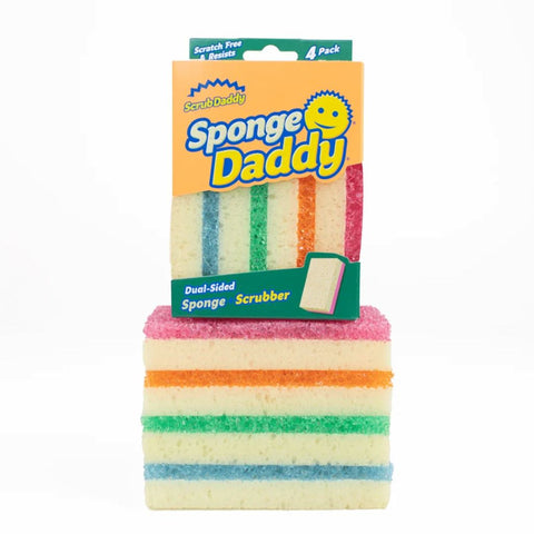 Scrub Daddy Set Esponja Limpiadora Multiusos, 4 Piezas