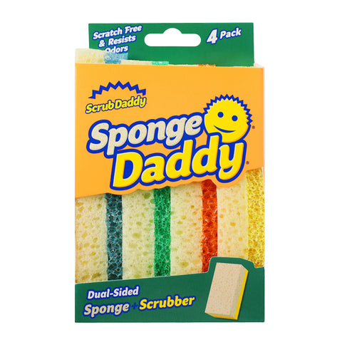 Scrub Daddy Set Esponja Limpiadora Multiusos, 4 Piezas