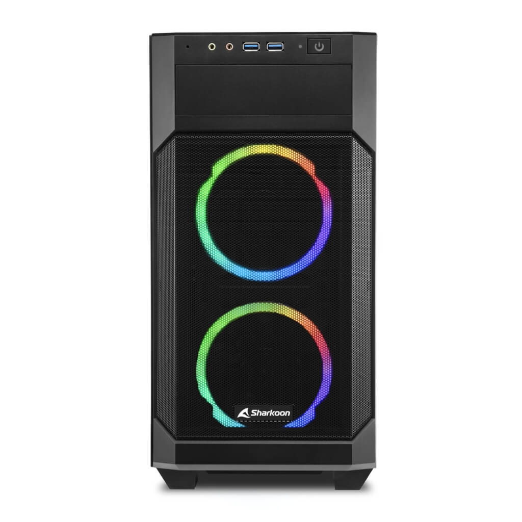 Sharkoon Case para PC Gaming RGB Micro-ATX, V1000