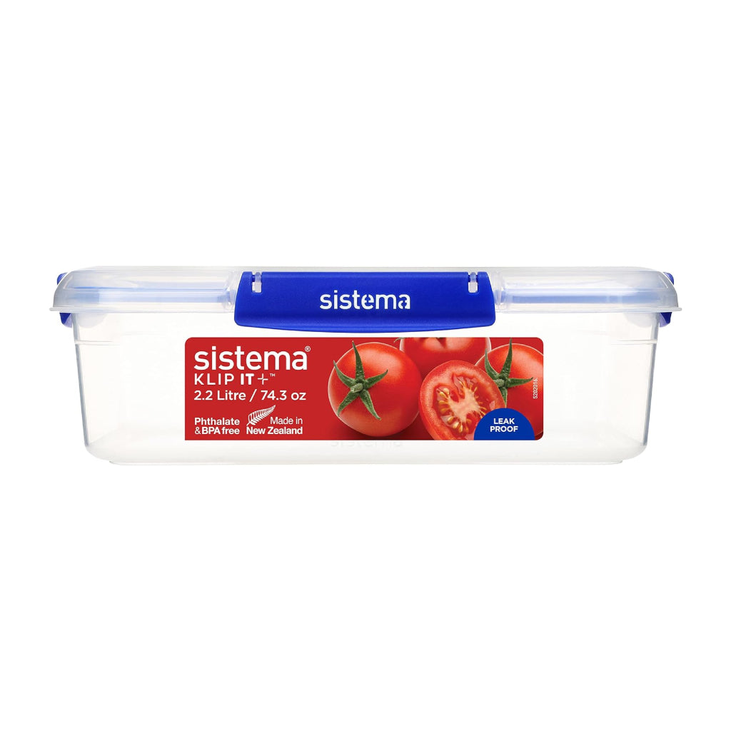 Sistema Recipiente Rectangular de Plástico, 2.2 Litros