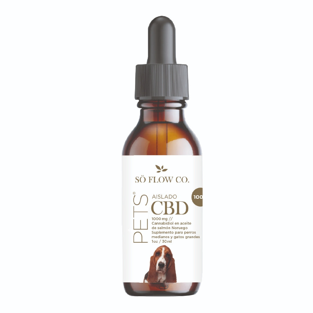 So Flow Co Aceite de CBD Pets 1000mg, 30ml