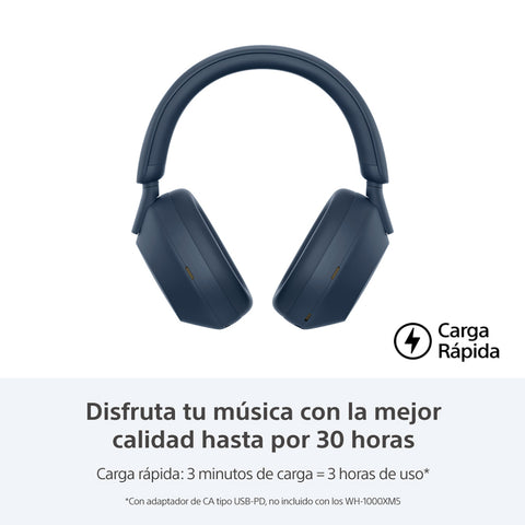 Sony Audífonos Inalámbrico Bluetooth de Diadema Noise Cancelling, WH-1000XM5