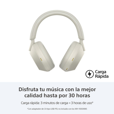 Sony Audífonos Inalámbrico Bluetooth de Diadema Noise Cancelling, WH-1000XM5