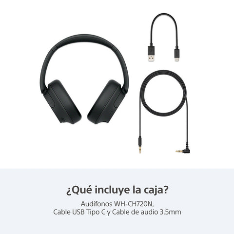 Sony Audífonos Inalámbricos de Diadema Noise Cancelling (WH-CH720N/BZ)