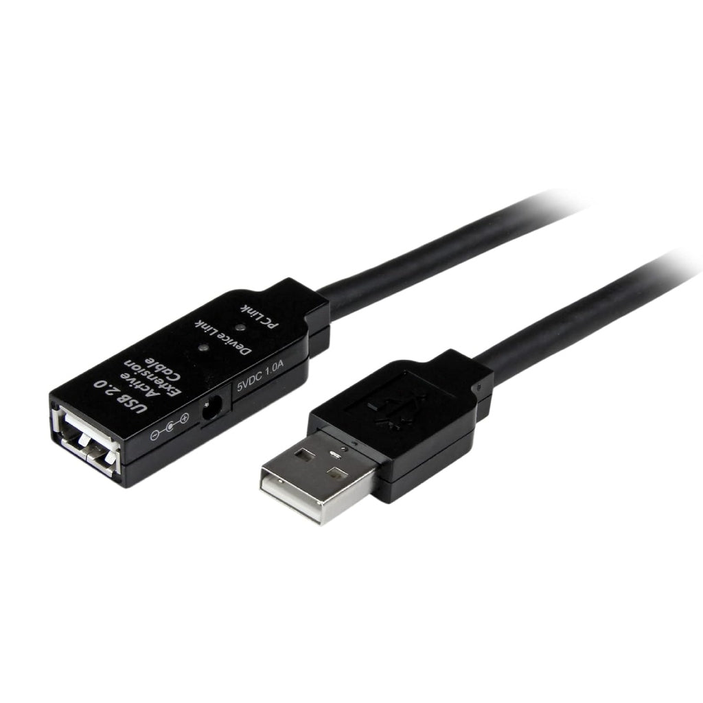 StarTech Cable de Extensión Activo USB-2.0 10 Metros, USB2AAEXT10M