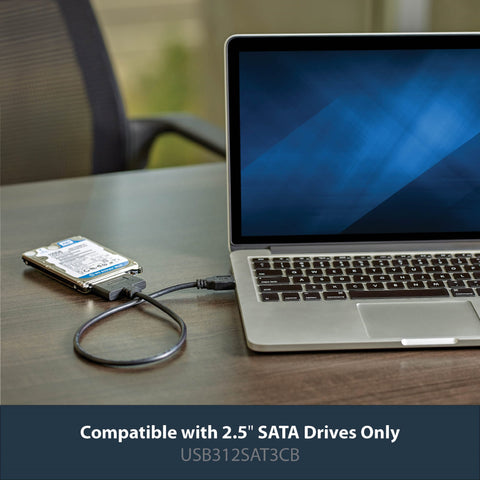 Startech Adaptador de USB 3.1 a SATA de 2.5", USB312SAT3CB