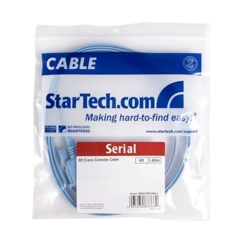 Startech Cable Enrutador para Consola Cisco RJ45 a DB9, DB9CONCABL6