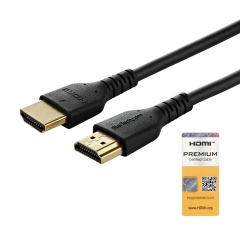 Startech Cable de HDMI a HDMI Certificado Premium con Ethernet, 2 Metros