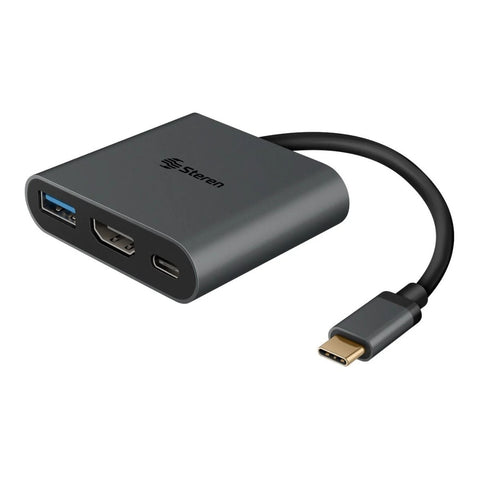 Steren Adaptador USB Tipo C 3 en 1, USB-471