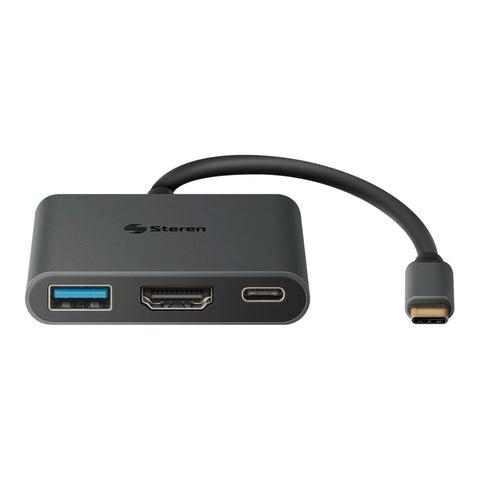 Steren Adaptador USB Tipo C 3 en 1, USB-471