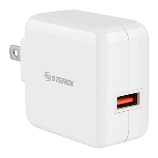 Steren Cargador de Pared USB 13.5W QC, ELI-722