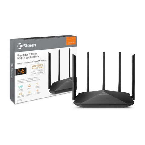 Steren Router Inalambrico Wi Fi 6 Doble Banda COM 870 Unimart