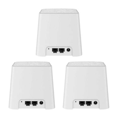 Steren Set Router Inalámbrico Sistema Mesh Wi-Fi MU-MIMO, 3 Piezas