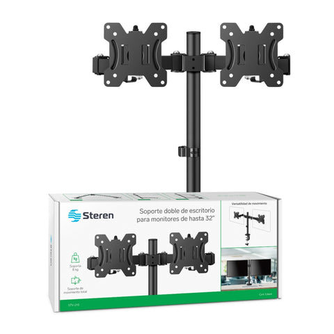 Steren Soporte Articulado para Doble Monitor 32", STV-215