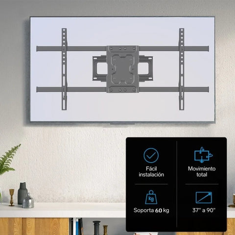 Steren Soporte de Pared para Pantalla 37" a 90", STV-125