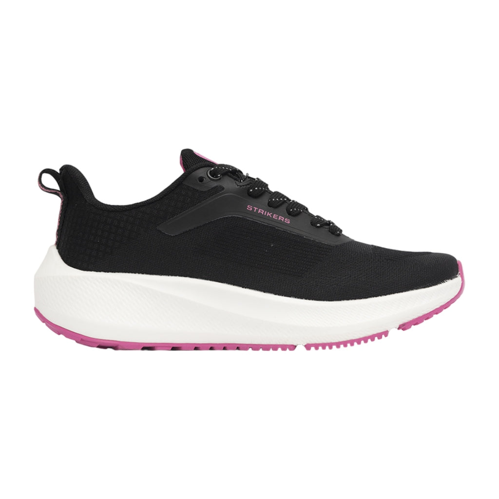 Strikers Tenis St-Rof Negro/Fucsia para Mujer