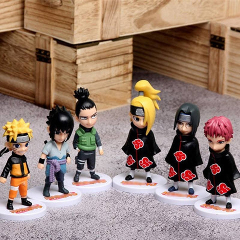 Tinkel Set Figuras Naruto Shippuden, 6 Piezas