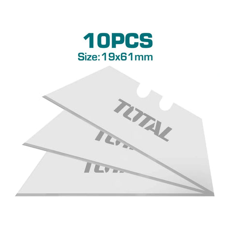 Total Set Cuchillas Repuesto para Cutter Industrial, 10 Piezas