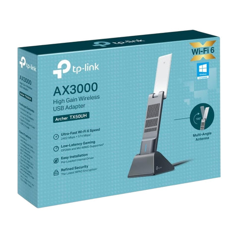 TP-Link Adaptador USB Wi-Fi 6 AX3000, Archer TX50UH