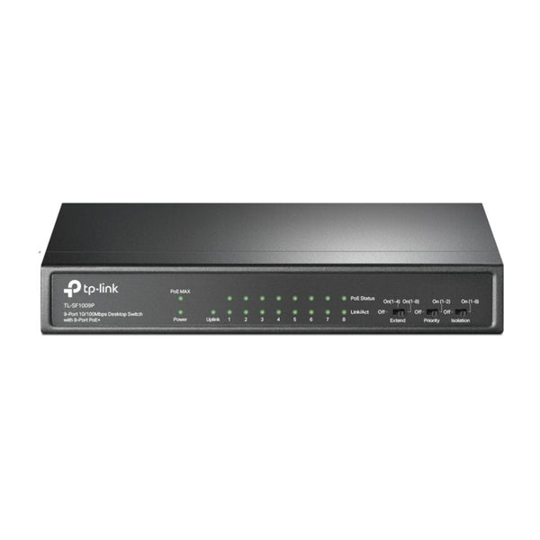 TP-Link Switch de Escritorio 9 Puertos con PoE+ de 10/100 Mb/s, TL-SF1009P