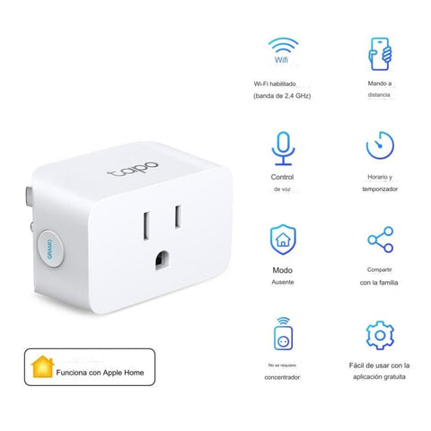 TP-Link Tapo Mini Enchufe Inteligente Wi-Fi Plug, Tapo P125(US)