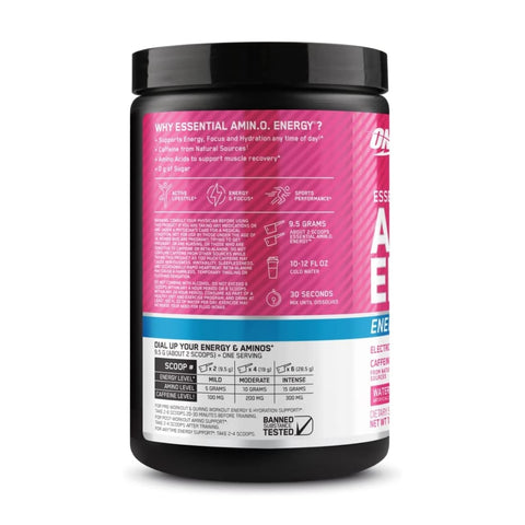 Optimun Nutrition Suplemento Deportivo Amino Energy + Electrolytes, 285g